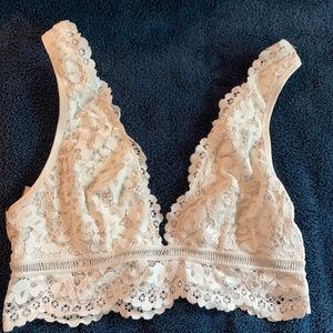 Body by Victoria white lace bralette